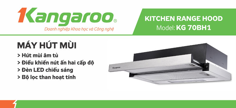 Máy hút mùi âm tủ Kangaroo KG70BH1