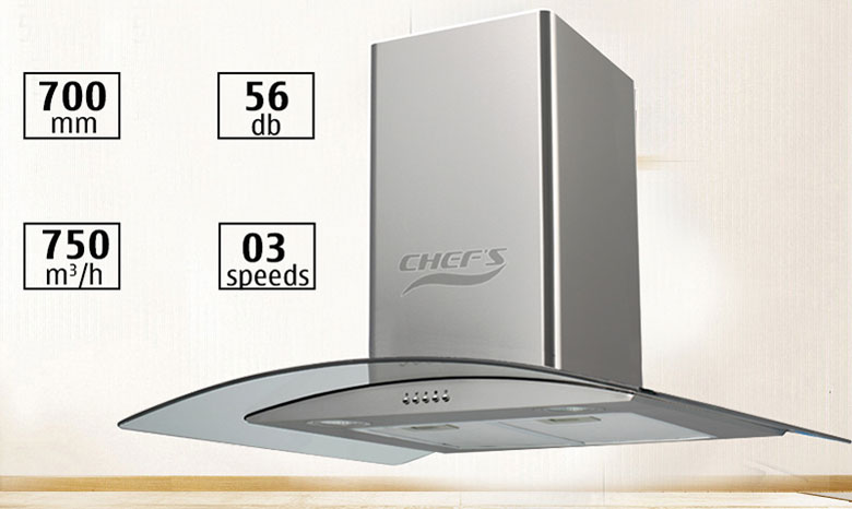 Máy hút mùi kính cong Chef's EH-R506E7