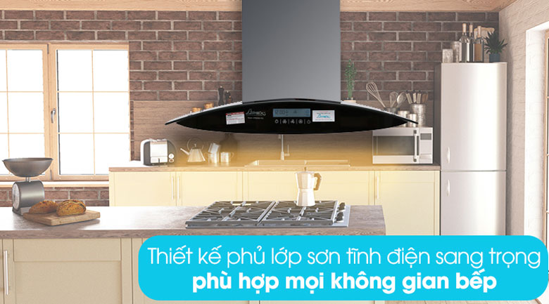 Máy hút mùi kính cong Apex APB6680-70C