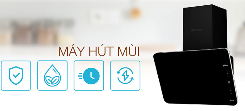 Máy hút mùi bếp loại nào tốt: Máy hút mùi Goldsun GS-190C