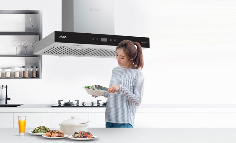 Máy hút mùi bếp loại nào tốt: Máy hút mùi Goldsun MHK GS-170C