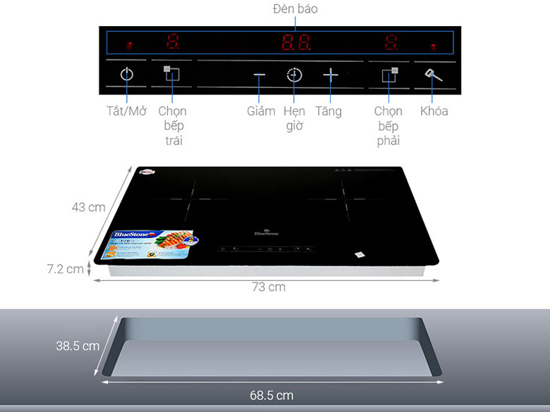 Cách sử dụng bếp từ Bluestone khi dùng các chức năng nấu