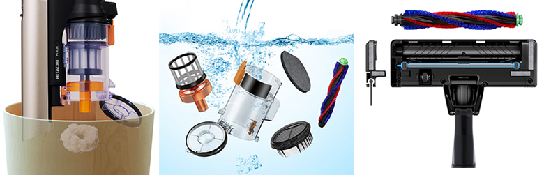 Máy hút bụi không dây Hitachi PV-XL1K PWH có hộp chứa bụi 0.35l 