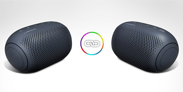 Loa Bluetooth LG Xboom Go PL2 Xanh Đen ghép nối 2 loa