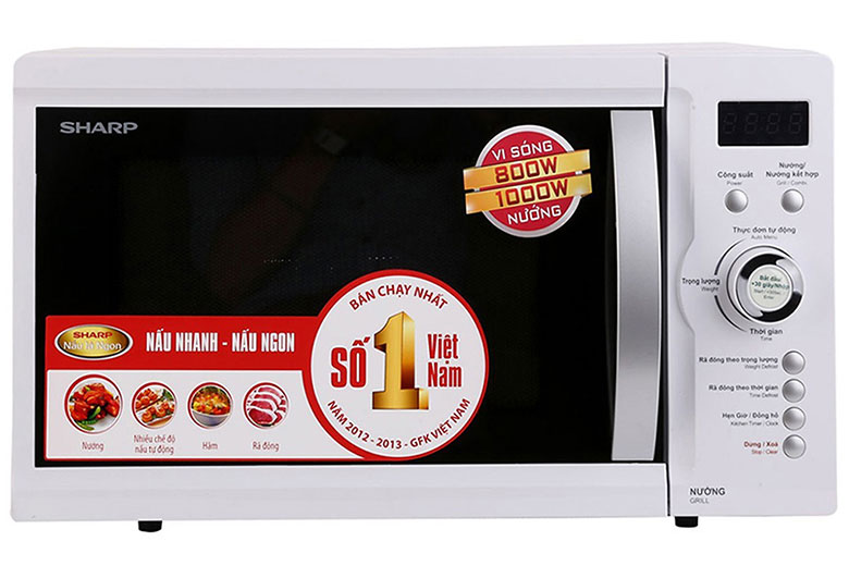 Đặc điểm lò vi sóng Sharp có nướng 23 lít R-G371VN-W