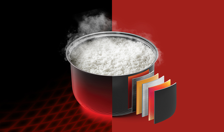 Nồi cơm điện tử Hitachi RZ-S18VN BK mang đến đột phá mới với lòng chống dính