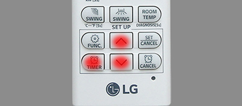 Cách hẹn giờ điều hòa LG