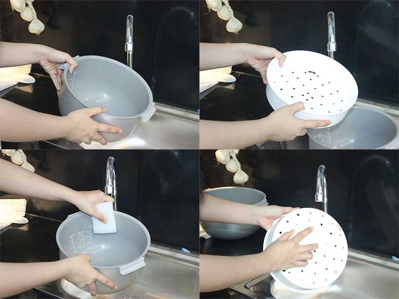 Cách vệ sinh nồi cơm điện rửa nồi bên trong