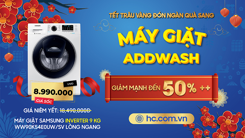 Top 10 máy giặt lồng ngang có thể thêm đồ khi giặt giá chỉ từ 8.990.000 VNĐ