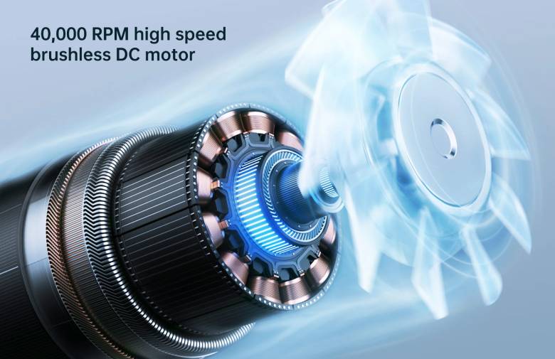 Quạt cầm tay Jisulife Life 9 3600mAh Đen J2620 - Động cơ không chổi than siêu mạnh