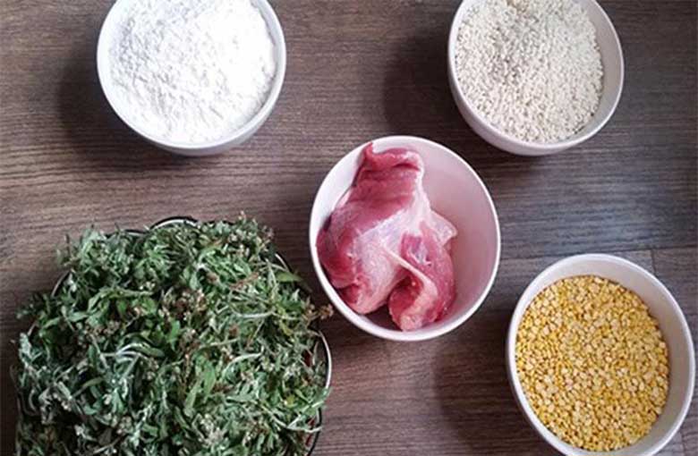 Nguyên liệu cần dùng để làm cách nấu xôi khúc bằng nồi cơm điện