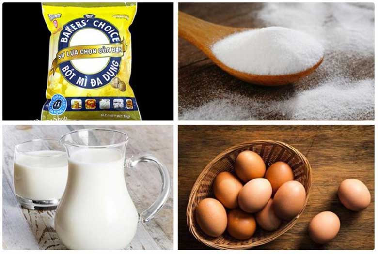 Làm bánh mì bằng nồi cơm điện sử dụng những nguyên liệu gì?