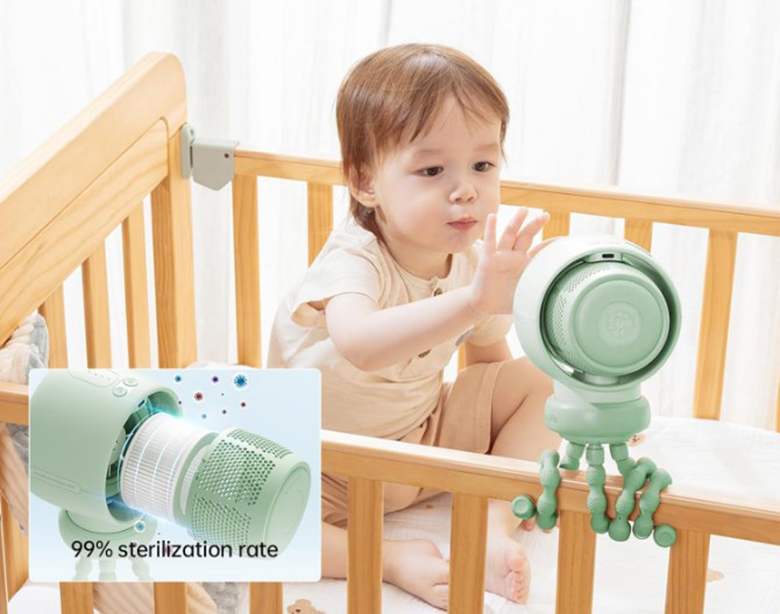 Quạt kẹp đa năng Jisulife Life 2 - J3115  có bộ lọc bụi