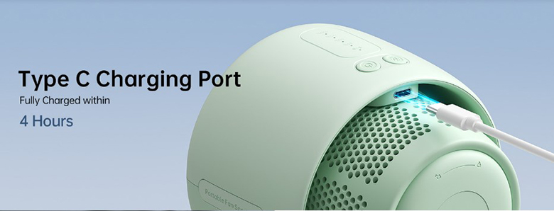 Quạt kẹp đa năng Jisulife Life 2 - J3115  pin dài