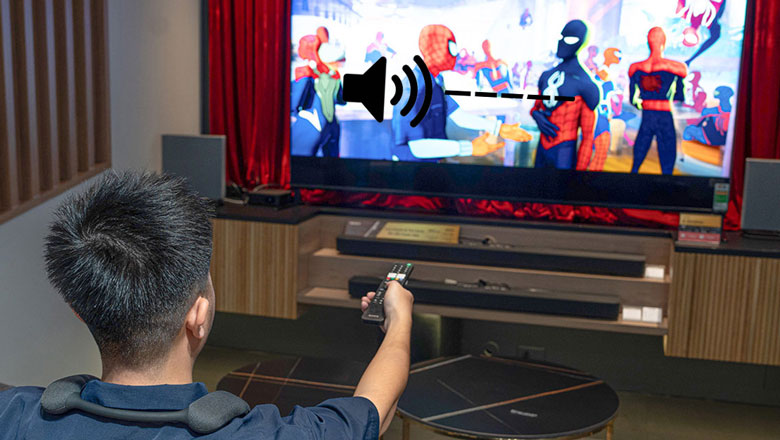 Tắt cố định âm lượng tivi Sony - Chỉnh âm lượng trực tiếp bằng remote