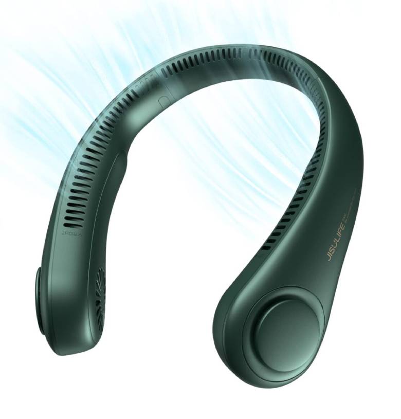 Quạt đeo cổ Jisulife FA14 J3047 4000mAh Xanh lá