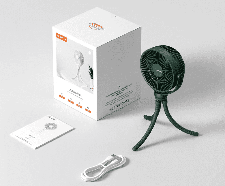 Quạt kẹp đa năng kẹp nôi Jisulife FA24 - J2538