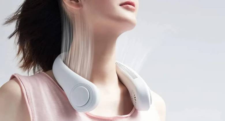 Quạt đeo cổ Jisulife FA14 J3054 4000mAh Xám - Thiết kế thời trang, không dây