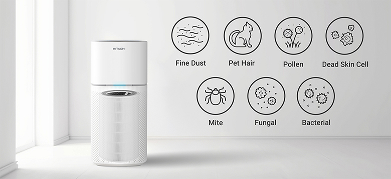 Máy lọc không khí Hitachi EP-TZ50 màng HEPA