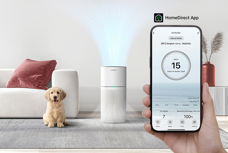 Máy lọc không khí Hitachi EP-TZ50 điều khiển từ xa