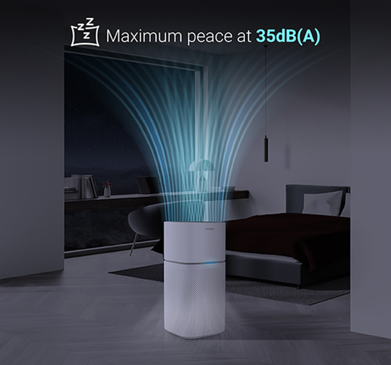 Máy lọc không khí Hitachi EP-TZ50 hoạt động êm