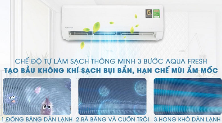 Điều hòa Aqua có tốt không: Công nghệ tự làm sạch
