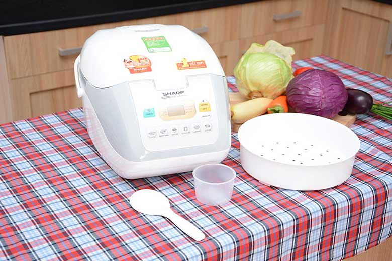 Nồi cơm điện Sharp 1.8L KS-COM18V(W) thông tin cơ bản