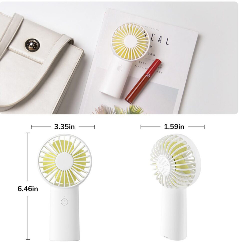 Quạt sạc mini FA20X - J6620 màu trắng