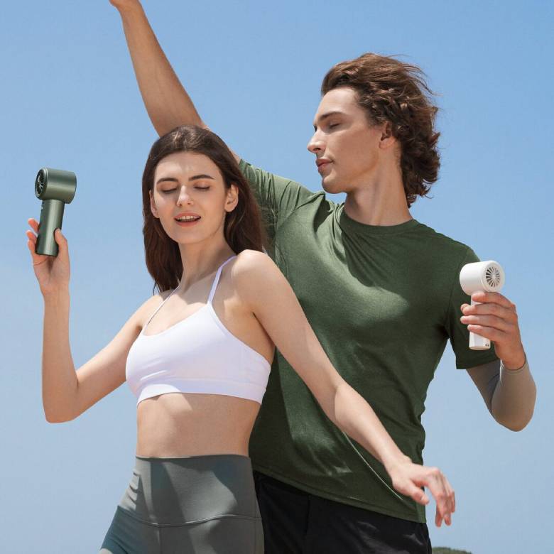 Quạt cầm tay Jisulife FA53 ABS 3600mAh hồng J1388 - Điều khiển 100 mức gió khác nhau