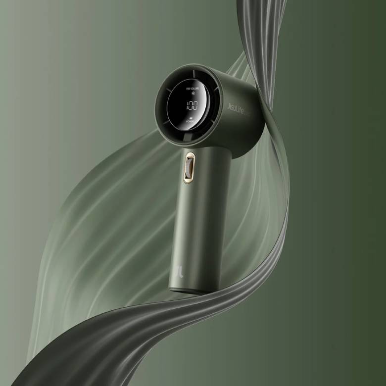 Quạt Cầm tay Jisulife FA53 ABS 3600mAh Xanh lá J1401 - Thiết kế nhỏ gọn, tiện lợi