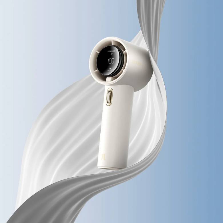 Quạt cầm tay Jisulife FA53 ABS 3600mAh Trắng J1418 - Thiết kế nhỏ gọn, tiện lợi