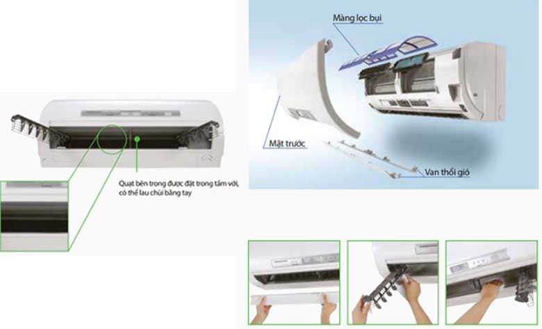 Đánh giá điều hòa Mitsubishi: Thiết kế