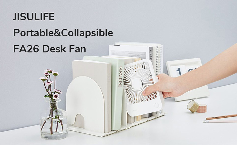 Quạt mini - Quạt để bàn Jisulife FA26 2000mAh Trắng J2125