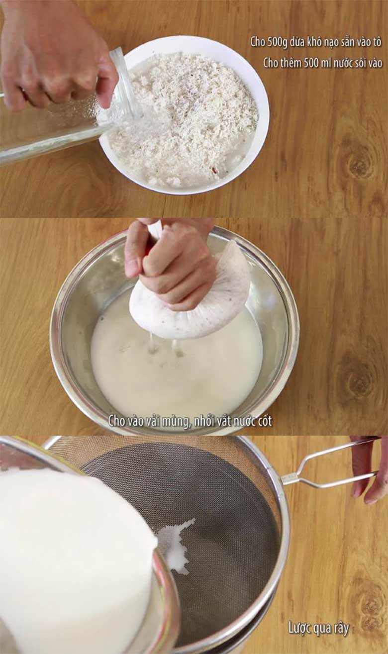 Cách làm dầu dừa bằng nồi cơm điện vắt nước cốt dừa