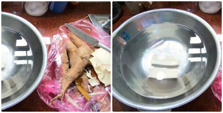 Cách làm bánh khoai mì nướng bằng nồi cơm điện học cách sơ chế khoai mì