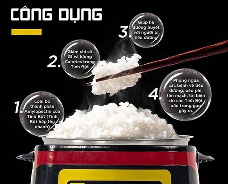 Nồi cơm điện tách đường loại nào tốt? Tìm hiểu về công dụng