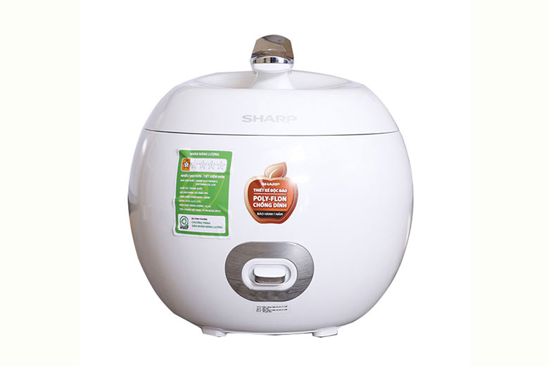 Nồi cơm điện mini của Nhật Sharp 0.72 lít KS-A80V-WH