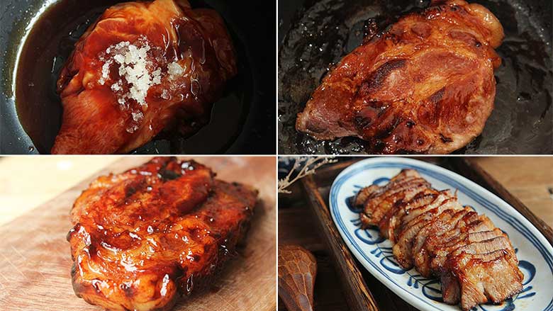 Cách nướng thịt bằng nồi cơm điện tiếp hãy bắt đầu nướng