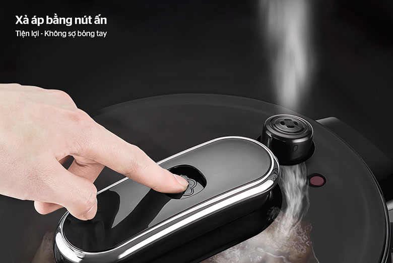 Van xả áp-Nồi áp suất điện tử đa năng 5L Sunhouse Mama SHD1586B đen