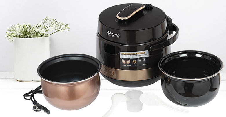 Vệ sinh dễ dàng-Nồi áp suất điện tử đa năng 5L Sunhouse Mama SHD1586B đen