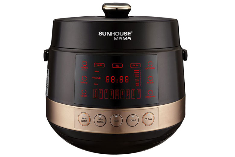 Thiết kế-Nồi áp suất điện tử đa năng 5L Sunhouse Mama SHD1586B đen