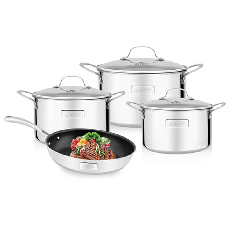 Bộ nồi inox bếp từ Elmich được nhiều người tiêu dùng chọn hiện nay