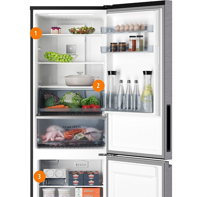 Tủ lạnh Panasonic Inverter 325 lít NR-BC361VGMV có kệ kính chắc chắn