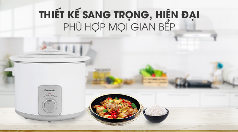 Thiết kế-Nồi nấu chậm Panasonic 5 lít NF-N50ASRA