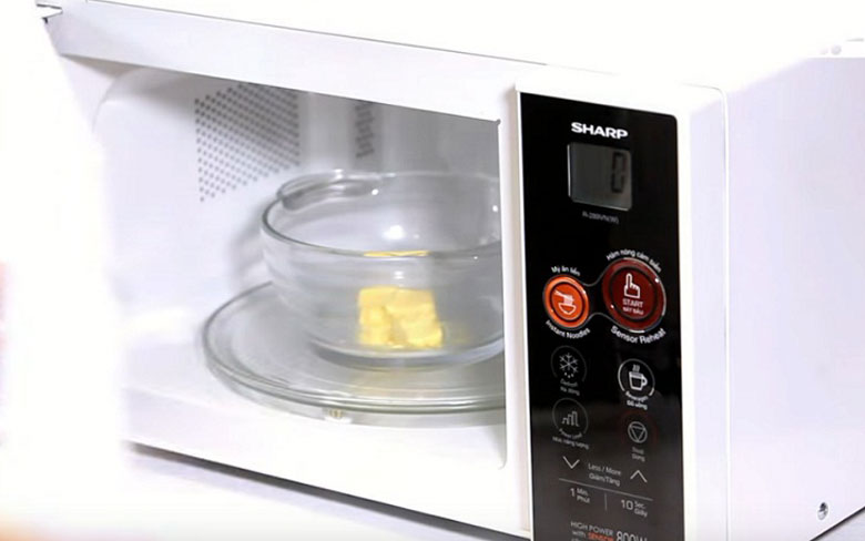 Cách làm bơ tan khi nổ bỏng ngô bằng lò vi sóng