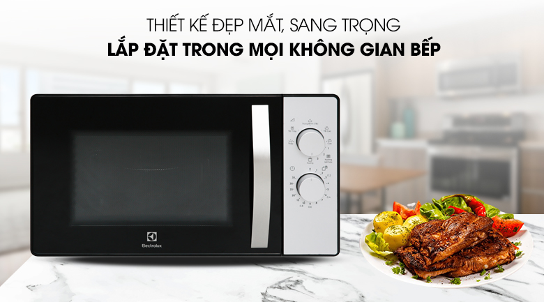 Lò vi sóng giảm đậm Lò vi sóng Electrolux có nướng 23 lít EMG23K38GB