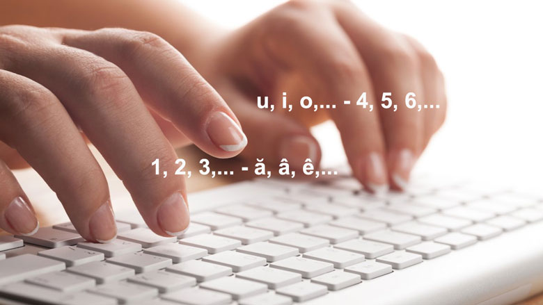 Bàn phím ấn số ra chữ