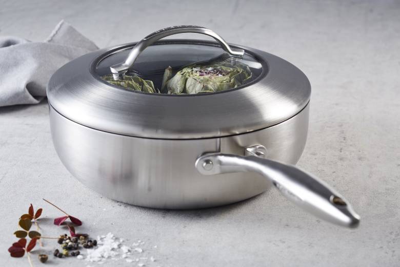Chảo chống dính sâu lòng có nắp Scanpan CTX 26cm - Thiết kế tinh tế, sang trọng