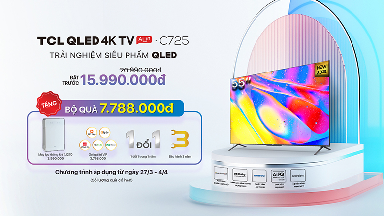 Đặt trước rước ngay Tivi TCL 2021
