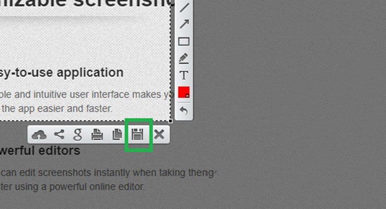 Phần mềm chụp hình cho laptop khi lưu ảnh trên phần mềm Lighshot